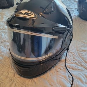 HJC Snowmobile Heated Shield Helmet Sz LG